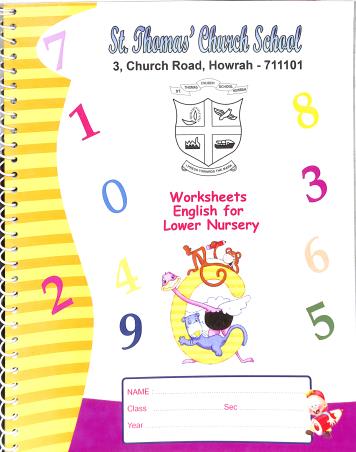 Book cover number 1 for STCS Worksheets English For Lower Nursery written by NA published by Katha-O-Kahini (Book Sellers) Pvt. Ltd
