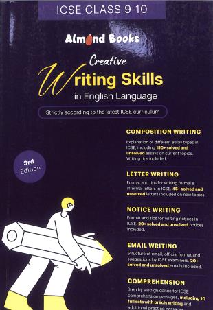 Book cover number 1 for Creative Writing Skills In English Language For ICSE Class 9-10 (2026) written by NA published by Almond books