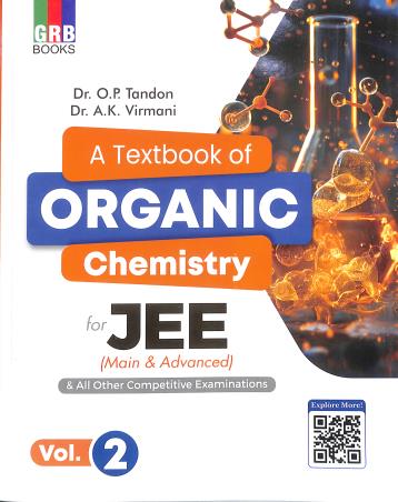 Book cover number 2 for A Textbook Of Organic Chemistry For JEE (Main & Advanced) Volume 1 & 2 written by O. P. Tandon, A. K. Virmani published by G. R. Bathla & Sons