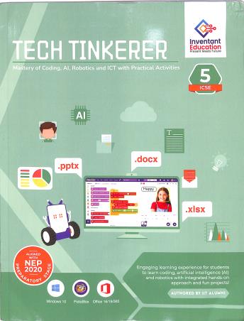 Book cover number 1 for Tech Tinkerer Class 5 (NEP 2020) Preparatory Stage written by NA published by Inventant Education