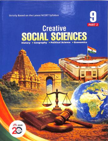 Book cover number 1 for Creative Social Sciences 9 Part 2 (History, Geography, Political Science, Economics) CBSE written by NA published by Srijan Publishers P. Ltd.