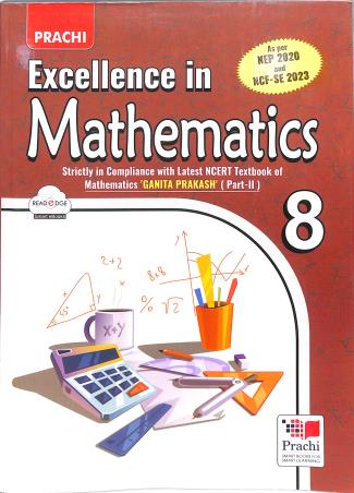Book cover number 1 for Excellence In Mathematics 8 (Part-2) (NEP 2020  And NCF-SE 2023) written by NA published by Prachi (India) Pvt. Ltd.