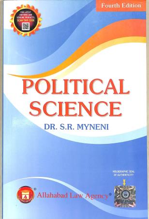 Book cover number 1 for Political Science written by S. R. Myneni published by Allahabad Law Agency