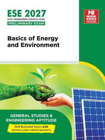 Book cover number 1 for ESE 2027 Basics Of Energy And Environment : General Studies & Engineering Aptitude written by NA published by Made Easy Publications