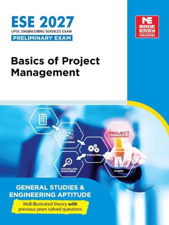 Book cover number 1 for ESE 2027 Basic Of Project Management : General Studies & Engineering Aptitude written by NA published by Made Easy Publications