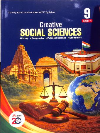 Book cover number 1 for Creative Social Sciences 9 Part 1 (History, Geography, Political Science, Economics) CBSE written by NA published by Srijan Publishers P. Ltd.