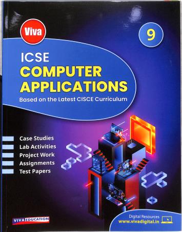 Book cover number 1 for Computer Applications 9 (ICSE) written by NA published by Viva Education