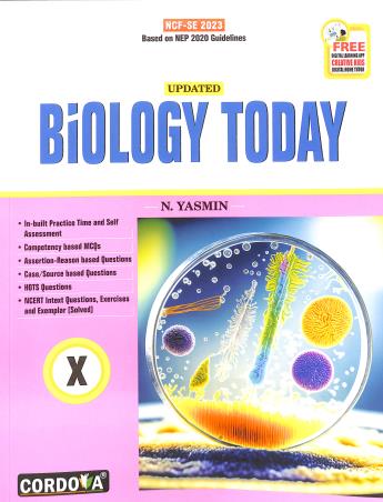 Book cover number 1 for Updated Biology Today 10 (NCF-SE 2023) written by NA published by Cordova Publications Pvt. Ltd.