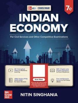 Book cover number 1 for Courseware On Indian Economy written by Nitin Singhania published by McGraw Hill Education Private Limited