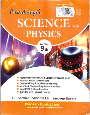 Book cover number 1 for Pradeep's Science Part 1 : Physics Class 9 CBSE (2026-2027) written by NA published by Pradeep Publications