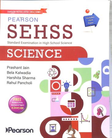 Book cover number 1 for Pearson SEHSS Science written by Prashant Jain, Rahul Pancholi published by Pearson Education