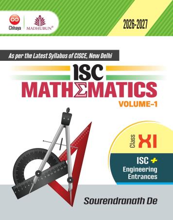 Book cover number 1 for ISC Mathematics (Volume-1 & 2) Class 11 (2026-2027) written by Sourendranath De published by Chhaya Prakashani Pvt. Ltd.