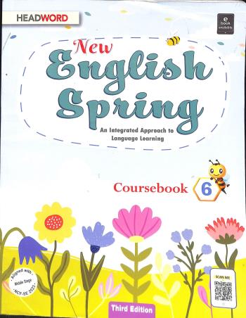Book cover number 1 for New English Spring Coursebook 6 (NCF-SE 2023) Middle Stage written by NA published by Headword Publishing Company