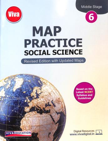 Book cover number 1 for Map Practice - Social Science 6 CBSE written by NA published by Viva Education