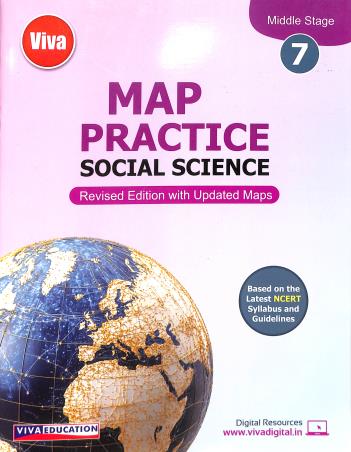 Book cover number 1 for Map Practice - Social Science 7 CBSE written by NA published by Viva Education