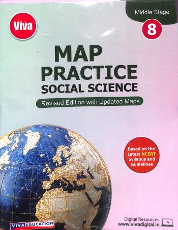 Book cover number 1 for Map Practice - Social Science 8 CBSE written by NA published by Viva Education