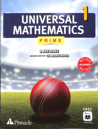Book cover number 1 for Universal Mathematics Prime 1 (NEP 2020 / NCF 2023) written by NA published by Pinnacle (Pearson)