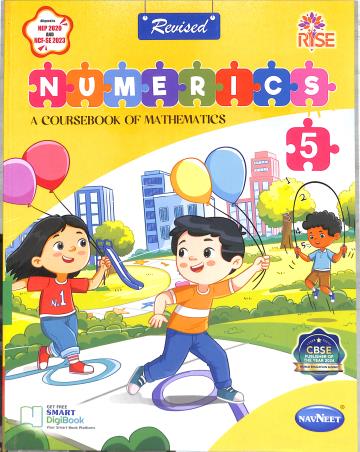 Book cover number 1 for Revised Numerics 5 (A Coursebook Of Mathematics) NEP 2020 / NCF-SE 2023 (CBSE) written by NA published by Navneet Education Limited