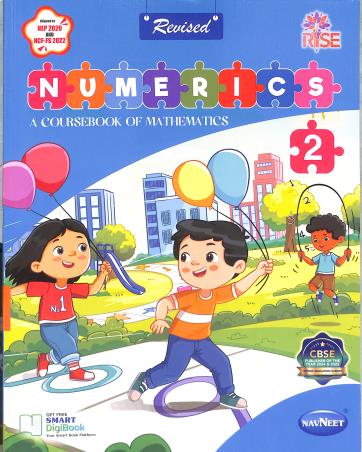 Book cover number 1 for Revised Numerics 2 (A Coursebook Of Mathematics) NEP 2020 / NCF-SE 2023 (CBSE) written by NA published by Navneet Education Limited