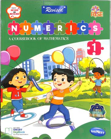 Book cover number 1 for Revised Numerics 1 (A Coursebook Of Mathematics) NEP 2020 / NCF-SE 2023 (CBSE) written by NA published by Navneet Education Limited