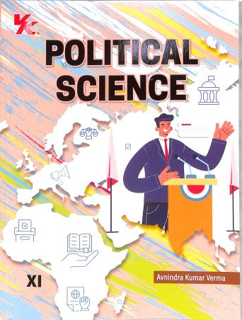 Book cover number 1 for Political Science CBSE Class 11 (2026-27) written by Avnindra Kumar Verma published by VK Global Publications Pvt. Ltd.