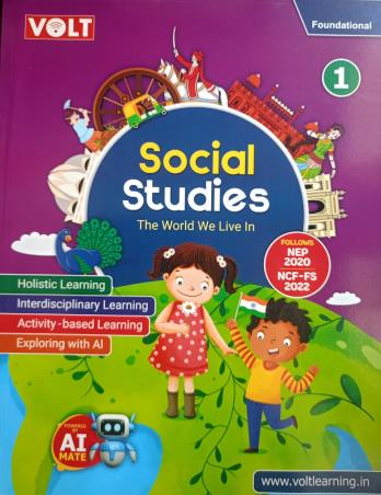 Book cover number 1 for Social Studies 1 (The World We Live In) NEP 2020 / NCF FS 2022 written by NA published by Viva Volt