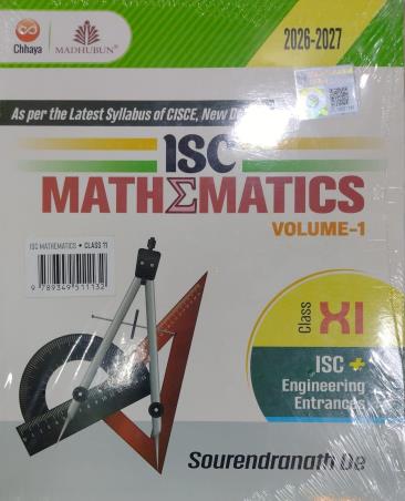 Book cover number 1 for Chhaya ISC Mathematics Class 11 Volume 1 &  2 (2026-2027) written by Sourendranath De published by Chhaya Prakashani Pvt. Ltd.