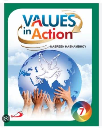 Book cover number 1 for Values In Action 7 written by NA published by Better Yourself Books