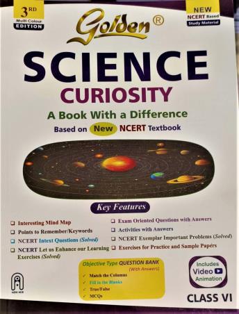 Book cover number 1 for Golden Science Class 6 (Curiosity) NCERT 3rd Edition written by S. Gupta published by New Age International (P) Limited, Publishers