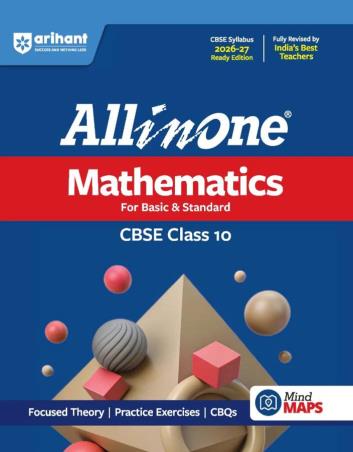 Book cover number 1 for All In One Mathematics (For Basic & Standard) CBSE Class 10 (2026-27) written by Prem Kumar, Rahul Singh, Monika Chaurasiya published by Arihant Prakashan