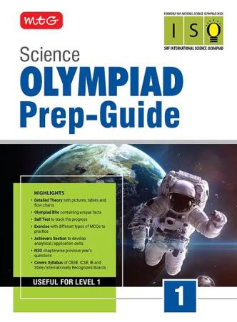Book cover number 1 for Science Olympiad Prep-Guide 1 (ISO) written by NA published by MTG Learning Media (P) Ltd.