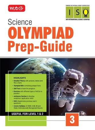 Book cover number 1 for Science Olympiad Prep-Guide 3 (ISO) written by NA published by MTG Learning Media (P) Ltd.