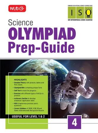 Book cover number 1 for Science Olympiad Prep-Guide 4 (ISO) written by NA published by MTG Learning Media (P) Ltd.