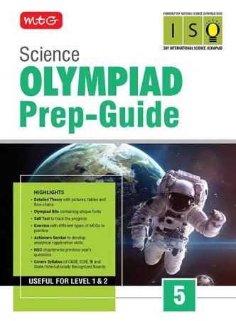 Book cover number 1 for Science Olympiad Prep-Guide 5 (ISO) written by NA published by MTG Learning Media (P) Ltd.
