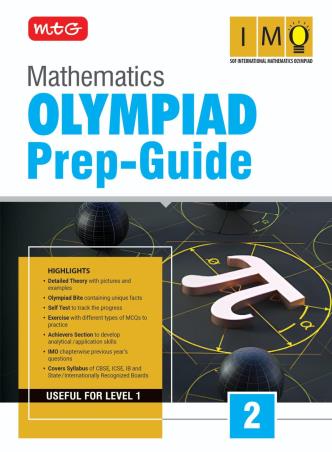 Book cover number 1 for Olympiad Prep Guide Mathematics 2 (IMO) Useful For Level 1 (2026-27) written by NA published by MTG Learning Media (P) Ltd.