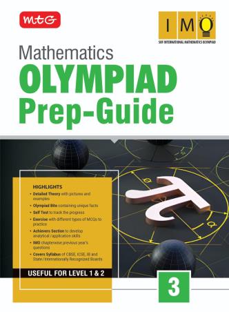 Book cover number 1 for Olympiad Prep Guide Mathematics 3 (IMO) Useful For Level 1 & 2 (2026-27) written by NA published by MTG Learning Media (P) Ltd.