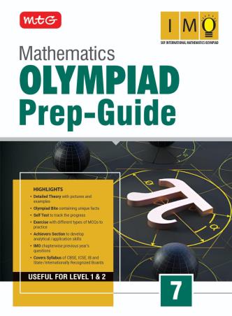 Book cover number 1 for Olympiad Prep Guide Mathematics 7 (IMO) Useful For Level 1 & 2 (2026-27) written by NA published by MTG Learning Media (P) Ltd.