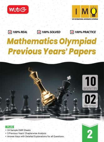 Book cover number 1 for Mathematics Olympiad Previous Years' Papers 2 (IMO) 2026-27 written by NA published by MTG Learning Media (P) Ltd.