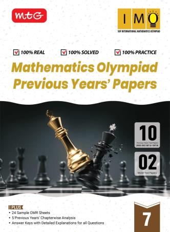 Book cover number 1 for Mathematics Olympiad Previous Years' Papers 7 (IMO) 2026-27 written by NA published by MTG Learning Media (P) Ltd.