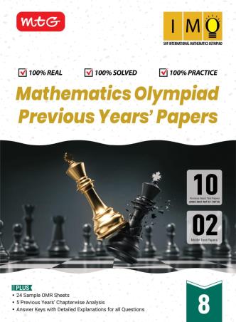 Book cover number 1 for Mathematics Olympiad Previous Years' Papers 8 (IMO) 2026-27 written by NA published by MTG Learning Media (P) Ltd.