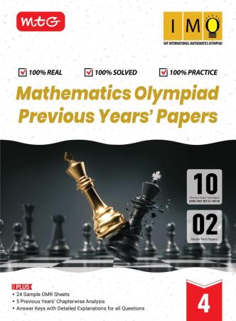 Book cover number 1 for Mathematics Olympiad Previous Years' Papers 4 (IMO) 2026-27 written by NA published by MTG Learning Media (P) Ltd.