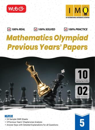 Book cover number 1 for Mathematics Olympiad Previous Years' Papers 5 (IMO) 2026-27 written by NA published by MTG Learning Media (P) Ltd.