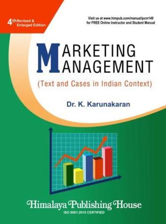 Book cover number 1 for Marketing Management (Text And Cases In Indian Context) written by K. Karunakaran published by Himalaya Publishing House