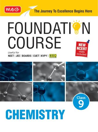 Book cover number 1 for Foundation Course Class 9 Chemistry (2026 Edition) written by NA published by MTG Learning Media (P) Ltd.