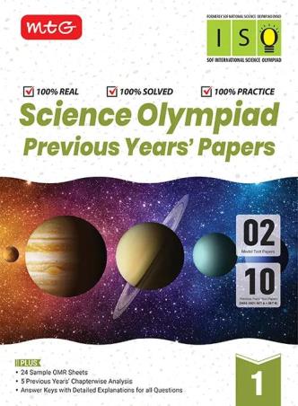 Book cover number 1 for Science Olympiad Previous Years' Papers Class 1 (iSO) written by NA published by MTG Learning Media (P) Ltd.