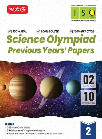 Book cover number 1 for Science Olympiad Previous Years' Papers Class 2 (iSO) written by NA published by MTG Learning Media (P) Ltd.