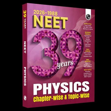 Book cover number 1 for NEET 39 Years Physics (2026-1988) Chapter-Wise & Topic-Wise (2026-27 Edition) written by NA published by Physicswallah Private Limited