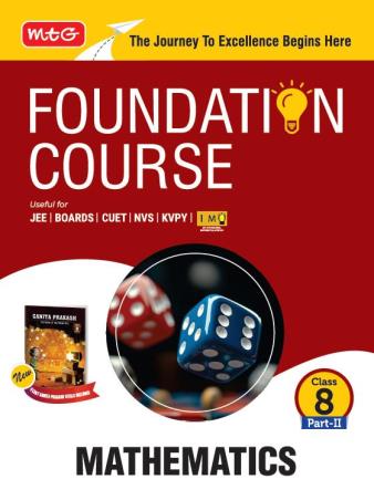 Book cover number 1 for Foundation Course Class 8 (Part-2) Mathematics (2026 Edition) written by NA published by MTG Learning Media (P) Ltd.
