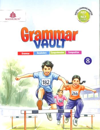 Book cover number 1 for Grammar Vault 8 (NEP And NCF Aligned) written by NA published by Madhubun Educational Books