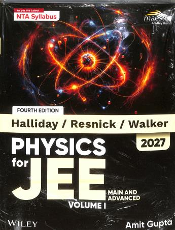 Book cover number 1 for Halliday / Resnick / Walker Physics (For JEE Main And Advanced) Volume 1  (2027) written by Amit Gupta published by Wiley India Pvt. Ltd.